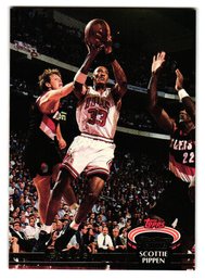 1993 Topps Stadium Club Scottie Pippen Basketball Card Bulls