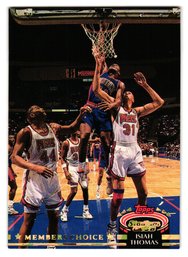 1993 Topps Stadium Club Isiah Thomas Member's Choice Parallel Basketball Card Pistons