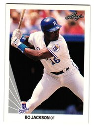 1990 Leaf Bo Jackson Baseball Card Baltimore Royals