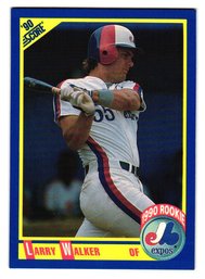 1990 Score Larry Walker Rookie Baseball Card Expos