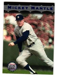 1996 Topps Stadium Club Mickey Mantle Baseball Card Yankees #MM13