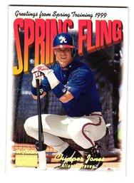 1999 Skybox Premium Chipper Jones Spring Fling Baseball Card Braves