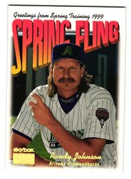1999 Skybox Premium Randy Johnson Spring Fling Baseball Card Diamondbacks