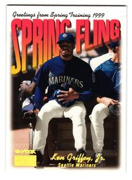 1999 Skybox Premium Ken Griffey Jr. Spring Fling Baseball Card Mariners