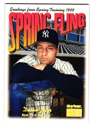 1999 Skybox Premium Derek Jeter Spring Fling Baseball Card Yankees