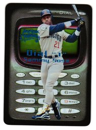 1999 Skybox Thunder Sammy Sosa Dial 1 Insert Baseball Card Cubs