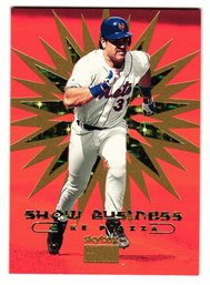 1999 Skybox Premium Mike Piazza Show Business Insert Baseball Card Mets