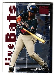 1999 Skybox Premium Tony Gwynn Live Bats Insert Baseball Card Padres