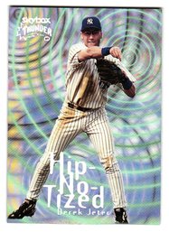 1999 Skybox Thunder Derek Jeter Hip-No-Tized Insert Baseball Card Yankees