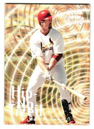 1999 Skybox Thunder Mark McGwire Hip-No-Tized Insert Baseball Card Cardinals