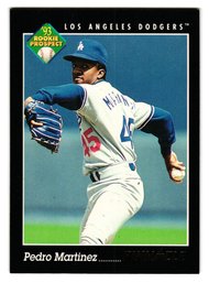 1993 Pinnacle Pedro Martinez Rookie Baseball Card Dodgers