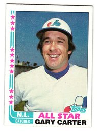 1982 Topps Gary Carter All-Star Baseball Card Expos