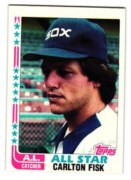 1982 Topps Carlton Fisk All-Star Baseball Card White Sox