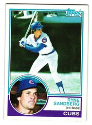 1983 Topps Ryne Sandberg Rookie Baseball Card Cubs