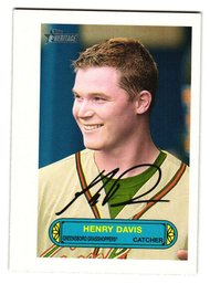2022 Topps Heritage Minors Henry Davis 1973 Pin Up Insert Prospect Baseball Card Pirates