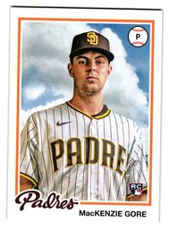 2022 Topps Archives MacKenzie Gore Rookie Baseball Card Padres