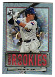 2022 Bowman Platinum Seiya Suzuki Renowned Rookies Insert Baseball Card Cubs