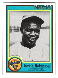 1987 Topps Nestle Jackie Robinson Baseball Card Dodgers