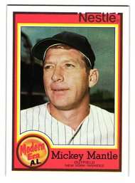 1987 Topps Nestle Mickey Mantle Baseball Card Yankees