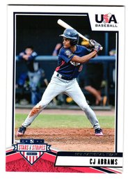 2019 Panini Stars And Stripes USA Baseball CJ Abrams Baseball Card Nationals