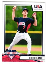 2019 Panini Stars And Stripes USA Baseball Nico Hoerner Baseball Card Cubs