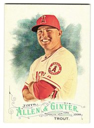 2018 Topps Allen & Ginter Mike Trout Baseball Card Angels