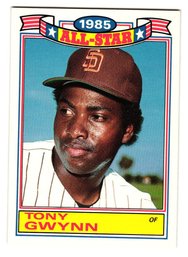 1986 Topps Gary Sheffield 1985 All-Star Baseball Card Padres