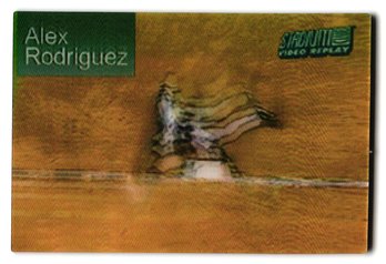 1999 Topps Stadium Club Alex Rodriguez Video Replay Insert Baseball Card Mariners