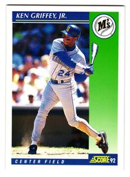 1992 Score Ken Griffey Jr. Baseball Card Mariners