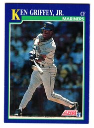 1991 Score Ken Griffey Jr. Baseball Card Mariners