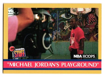 1990 NBA Hoops Michael Jordan's Playground Basketball Card Bulls