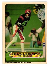 1983 Topps Football Stickers Chris Collinsworth Bengals
