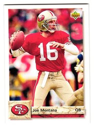 1992 Upper Deck Joe Montana Football Card 49ers