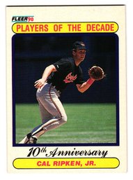 1990 Fleer Cal Ripken Jr. Players Of The Decade Baseball Card Orioles