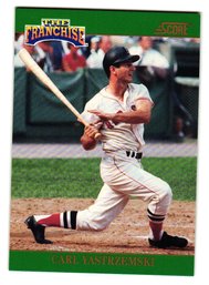 1992 Score Carl Yastrzemski 'The Franchise' Baseball Card Red Sox