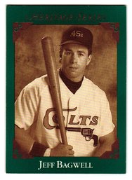 1992 Leaf Studio Jeff Bagwell Rookie Heritage Series Insert Baseball Card Astros