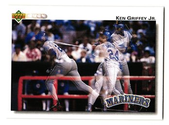 1992 Upper Deck Ken Griffey Jr Baseball Card Mariners