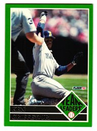 1992 Fleer Ken Griffey Jr. Team Leaders Insert Baseball Card Mariners