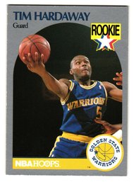 1990 NBA Hoops Tim Hardaway Rookie Basketball Card Warriors