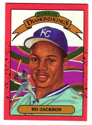 1990 Donruss Bo Jackson Diamond Kings Baseball Card Royals