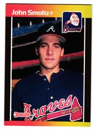 1989 Donruss John Smoltz Rookie Baseball Card Braves