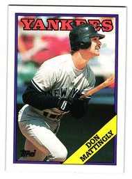 1988 Topps Don Mattingly Baseball Card Yankees