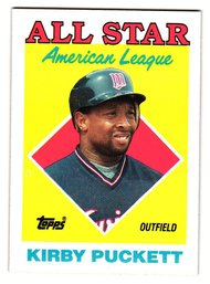 1988 Topps Kirby Puckett All-Star Baseball Card Twins