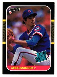 1987 Donruss Greg Maddux Rookie Baseball Card Cubs