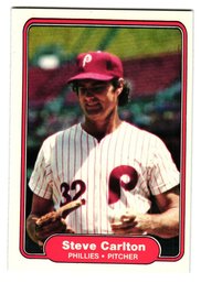 1982 Fleer Steve Carlton Baseball Card Phillies