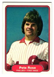 1982 Fleer Pete Rose Baseball Card Phillies