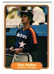 1982 Fleer Don Sutton Baseball Card Astros