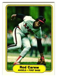 1982 Fleer Rod Carew Baseball Card Angels