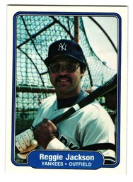 1982 Fleer Reggie Jackson Baseball Card Yankees