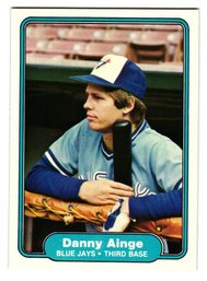 1982 Fleer Danny Ainge Baseball Card Blue Jays